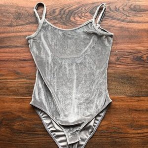 Velvet Tank Top Bodysuit